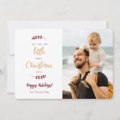 All For The Little One Kids Chirstmas Photo Card シーズンカード (正面)