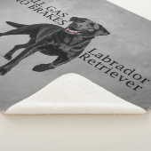 All Gas No Brakes Black Lab シェルパブランケット (3/4)