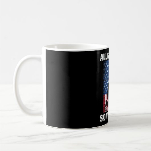 All Gave Some , Some Gave All - USA Army コーヒーマグカップ (左)