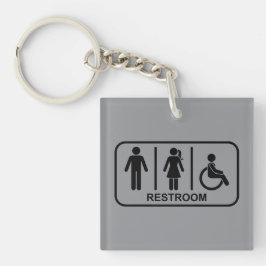 All Gender Bathroom Symbol キーホルダー