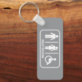 All Gender Bathroom Symbol キーホルダー (正面)