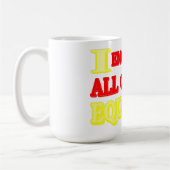 "ALL GENDERS EQUALITY"式デザイン。買今 コーヒーマグカップ (左)