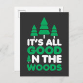 All Good in the Woods - Road Trip Camping ポストカード (正面/裏面)