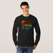 All Great Achievements Require Time Black Melanin  Tシャツ (正面フル)