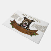 All Guests Must Be Appoved Mat, Cute Dog  ドアマット (アングル)