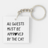 All Guests Must Be Approved by the cat キーホルダー (裏面)