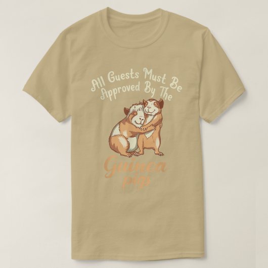 All Guests must be approved by the Cute Guinea Pig Tシャツ (デザイン正面)