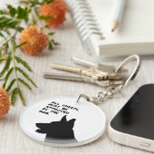 All Guests Must Be Approved by the Dog キーホルダー (正面右)