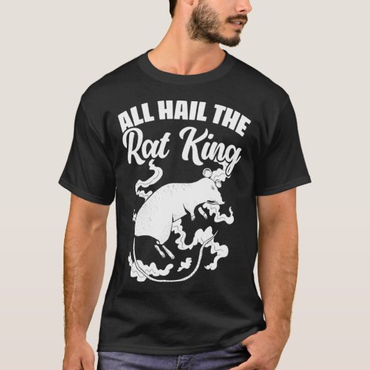 All Hail the Rat King Medieval Mouse Rodents Rat Tシャツ (正面)