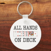 All Hands On Deckトランプ キーホルダー (正面)