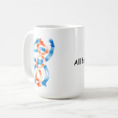 All Hands On Deck Mom's Life Mug コーヒーマグカップ (正面左)