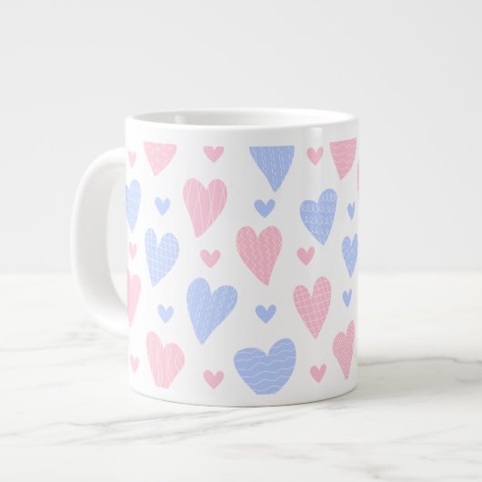 All Heart 🌸 coffee specialty mug ジャンボコーヒーマグカップ (正面左)