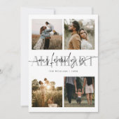 All Heart White Multi Photo Valentines Day  シーズンカード (正面)