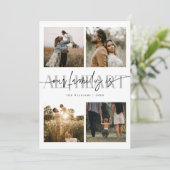 All Heart White Multi Photo Valentines Day  シーズンカード (スタンド正面)