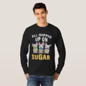 All Hopped Up On Sugar Easter Day Egg Hunt Girls K Tシャツ (正面フル)