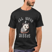 All Hugs & Hisses Funny Opossum Possum Gift Cute K Tシャツ (正面)