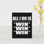 All I Do Is Win Win Win カード (黄色い花)