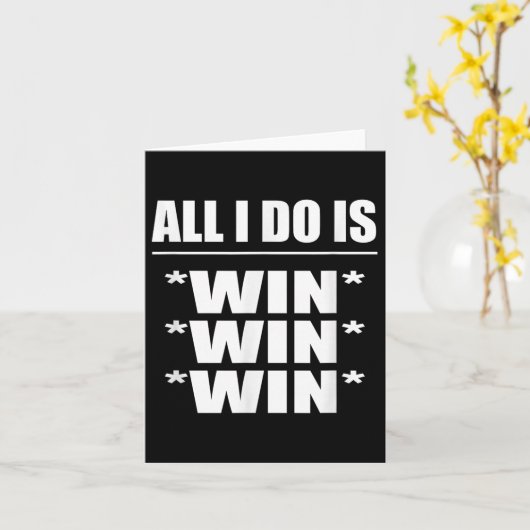 All I Do Is Win Win Win  カード (黄色い花)