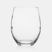 All I Need Is Love and My Frenchie ステムなしワイングラス (左)