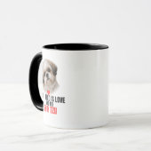 All I Need is Love and My Shih Tzu Accent Coffee マグカップ (正面左)