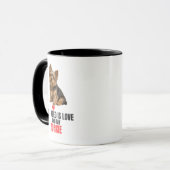 All I Need Is Love and My Yorkie Coffee マグカップ (正面左)