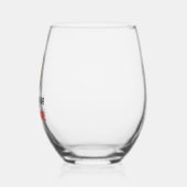 All I Need is Love-Customized Boykin Spaniel  ステムなしワイングラス (左)