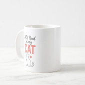 All I Need Is My Cat Cute Cat Lover Mug Design コーヒーマグカップ (正面左)