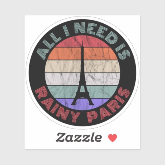 All I Need Is Rainy Paris シール (シート)