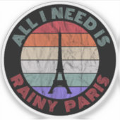 All I Need Is Rainy Paris シール (正面)