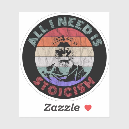 All I Need Is Stoicism  - Marcus Aurelius シール (シート)