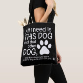 All I Need Is This Dog Dogs Lover Gift Pet Owner トートバッグ (クローズアップ)