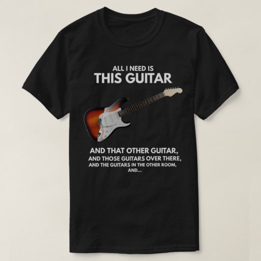 All I Need Ishis Guitar Tシャツ (デザイン正面)