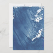 All I Sea Is Love ブライダルシャワー 海 水彩画 招待状 (裏面)
