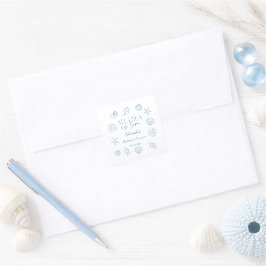 All I Sea Is Love Bridal Shower  スクエアシール