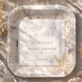 All I Sea Is Love Bridal Shower  ペーパープレート