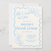 All I Sea is Love Bridal Shower 招待状 (正面)