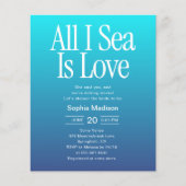 All I Sea Is Love Bridal Shower Blue チラシ (正面)