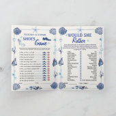 All I Sea Is Love Bridal Shower Wedding 4 Games  招待状 (内部)