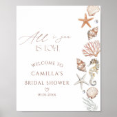 All I sea Is Love Coastalブライダルシャワーへようこそ ポスター (正面)