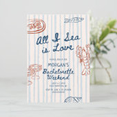 All I Sea is Love Coastal Bachelorette 招待状 (スタンド正面)