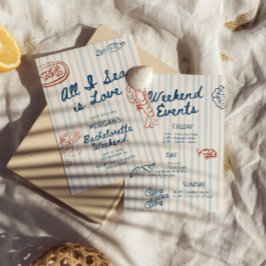 All I Sea is Love Coastal Bachelorette 招待状