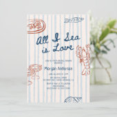 All I Sea is Love Coastal Bridal Shower Invitation 招待状 (スタンド正面)