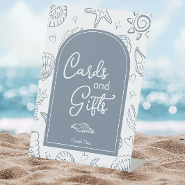 All I Sea is Love Dusty Blue Cards and Gifts  台座サイン