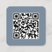 All I Sea is Love Dusty Blue QR Code Bridal Shower エンクロージャーカード (裏面)