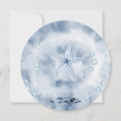 All I Sea Is Love Nautical Bridal Shower Seashell  招待状 (裏面)