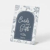 All I Sea is Love Navy Blue Cards and Gifts  台座サイン (正面)