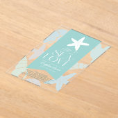 All I Sea is Love Starfish Bridal Shower アクリル招待状 (レイダウン)