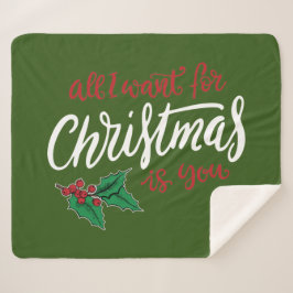 All I want for Christmas シェルパブランケット