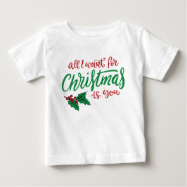 All I want for Christmas ベビーTシャツ