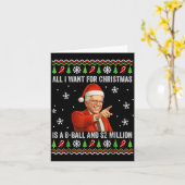 All I Want For Christmas Is A 8-ball And $2 Millio カード (黄色い花)